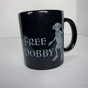 Free Dobby Black Ceramic Coffee Mug Harry Potter  Licensed Product- Paladone EUC